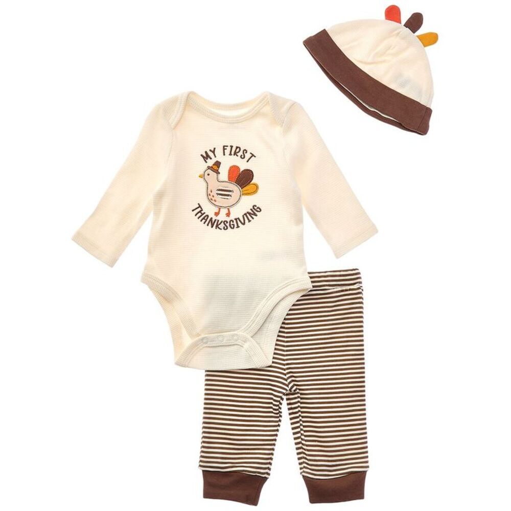Little Me Girls  Turkey Bodysuit Set